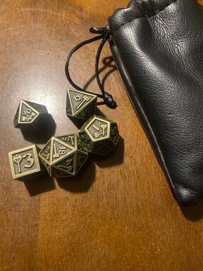 Barbarian Class polyhedral set designed for Dungeons & Dragons and other TTRPGs